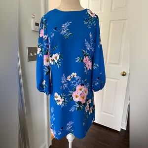 Ann Taylor blue floral dress size 2